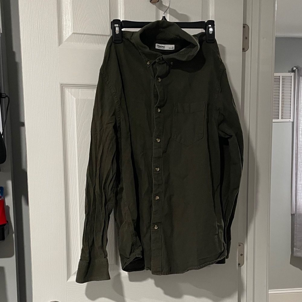 Sonoma Dark Green with White Spots Shirt